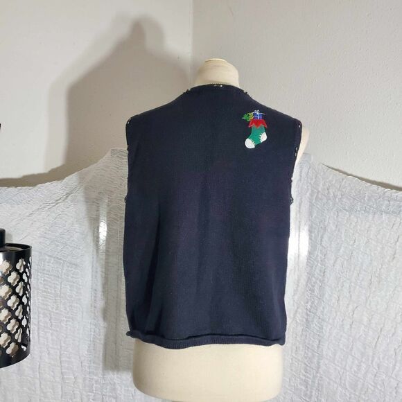 Hampshire Studio VTG Ugly Christmas Sweater Size Petite Medium - Picture 5 of 11
